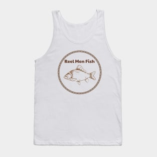 Reel Men Fish Fishing Tank Top